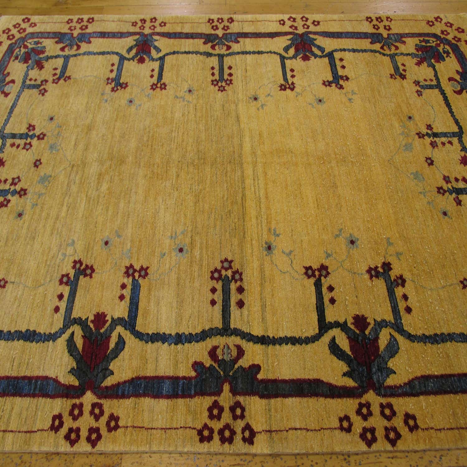 Yellow 188cm x 290cm Floral Modern Ziegler Oriental Rug iRugs CH