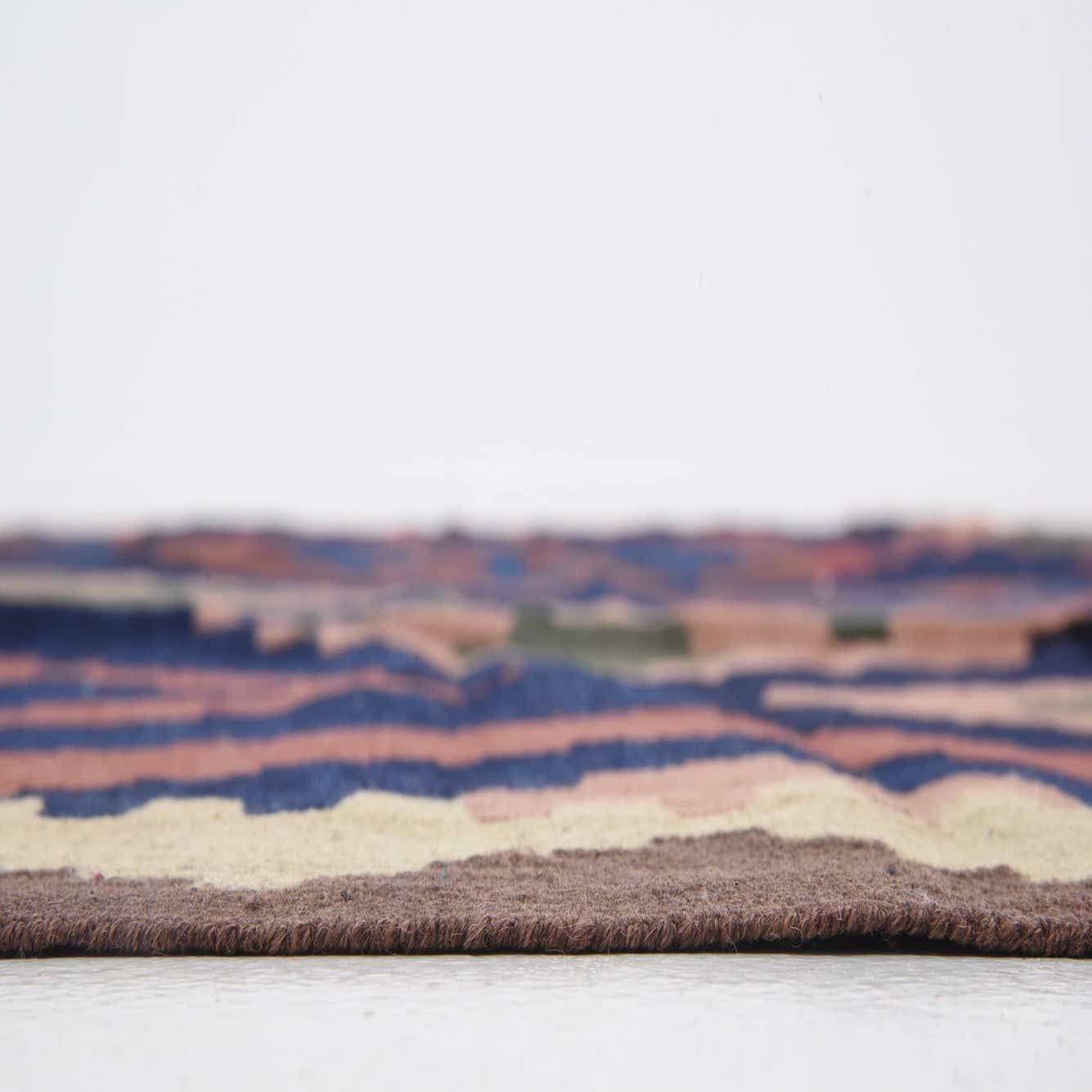 Navy Blue 7' 10 x 9' 9 Hand Woven Kilim Malatya Wool Rug eSaleRugs