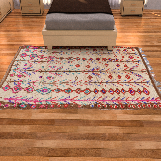 Ivory 5' x 8' 9 Moroccan Rug eSaleRugs