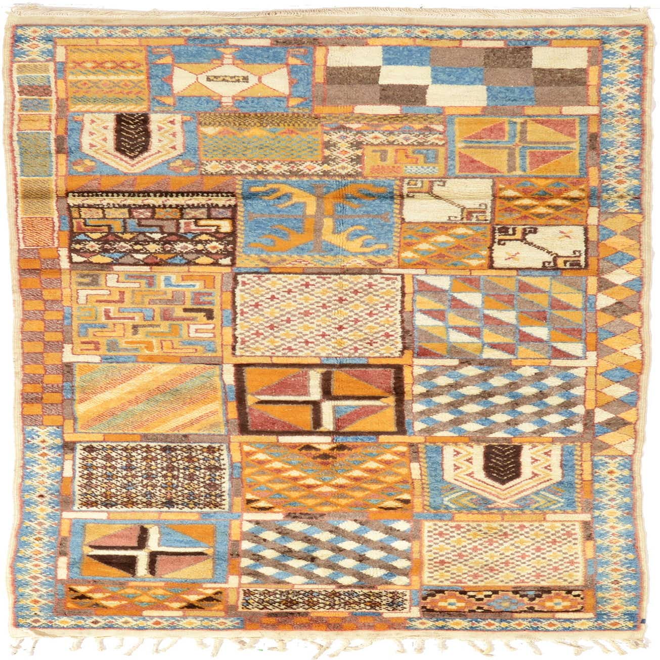 Cream 4' x 8' Moroccan Runner Rug eSaleRugs