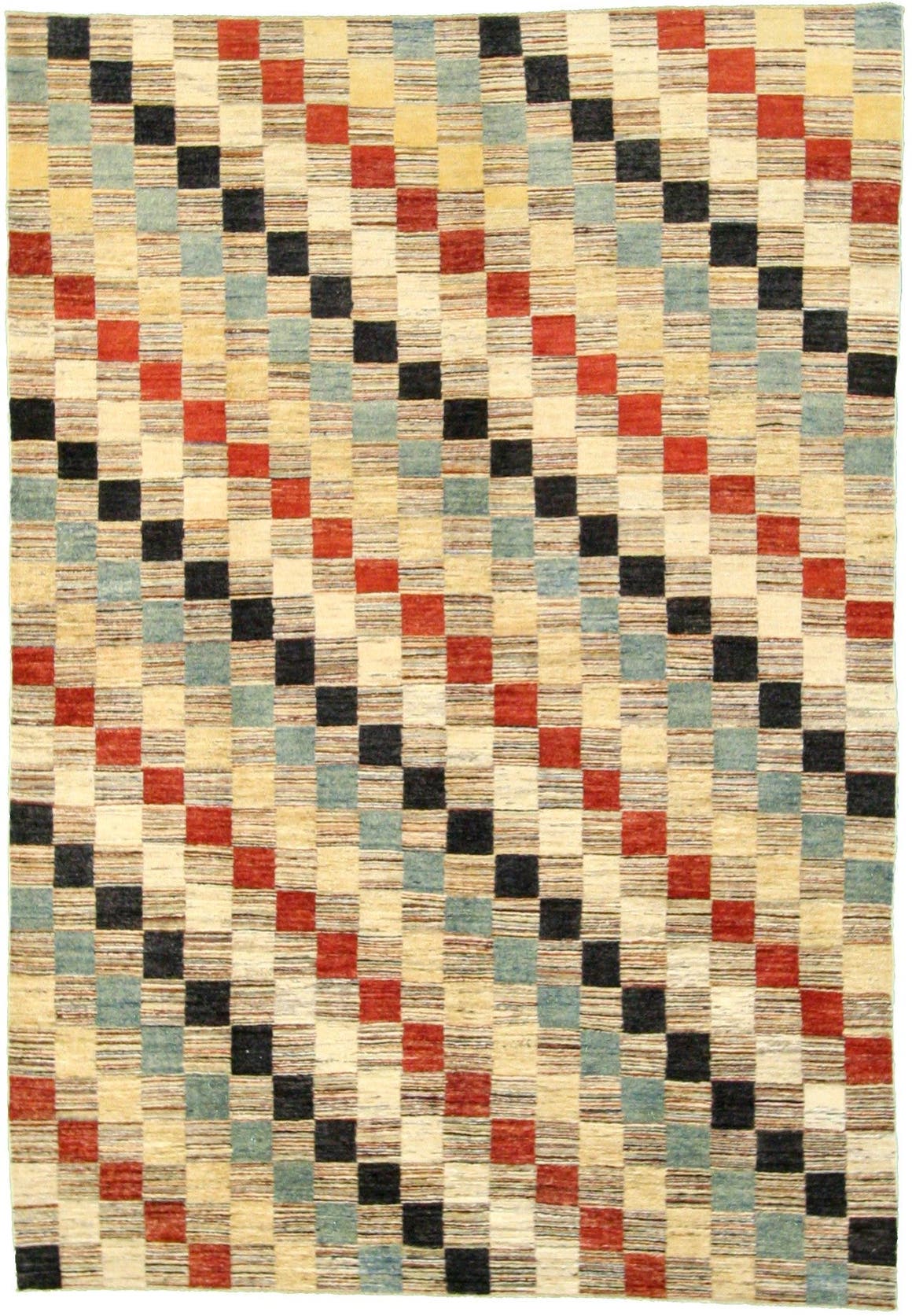 Beige 7' 6 x 10' 10 Checkered Modern Ziegler Oriental Rug eSaleRugs
