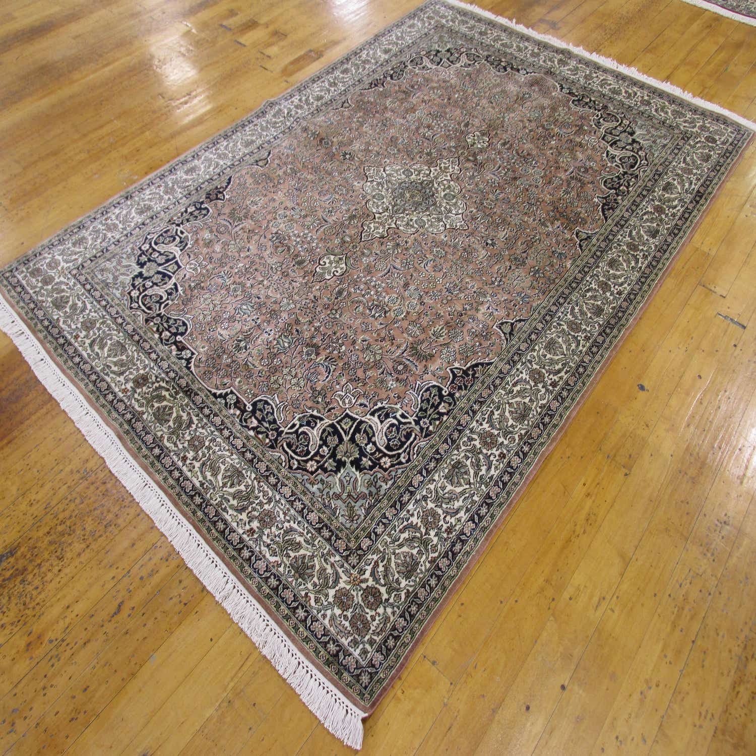 Salmon 5' 8 x 8' 2 Kashmir Oriental Rug eSaleRugs