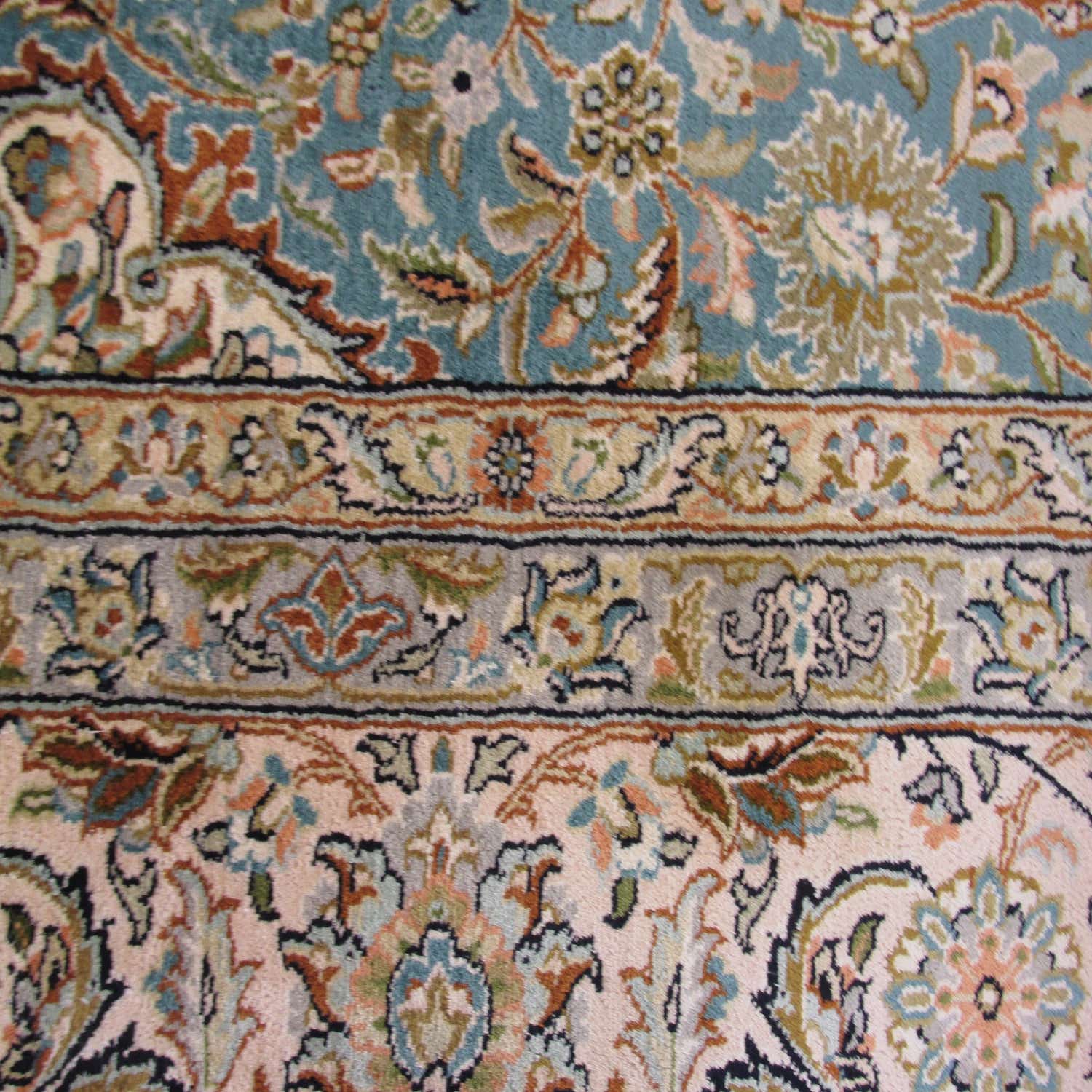 Blue 7' x 10' 4 Kashmir Oriental Rug eSaleRugs