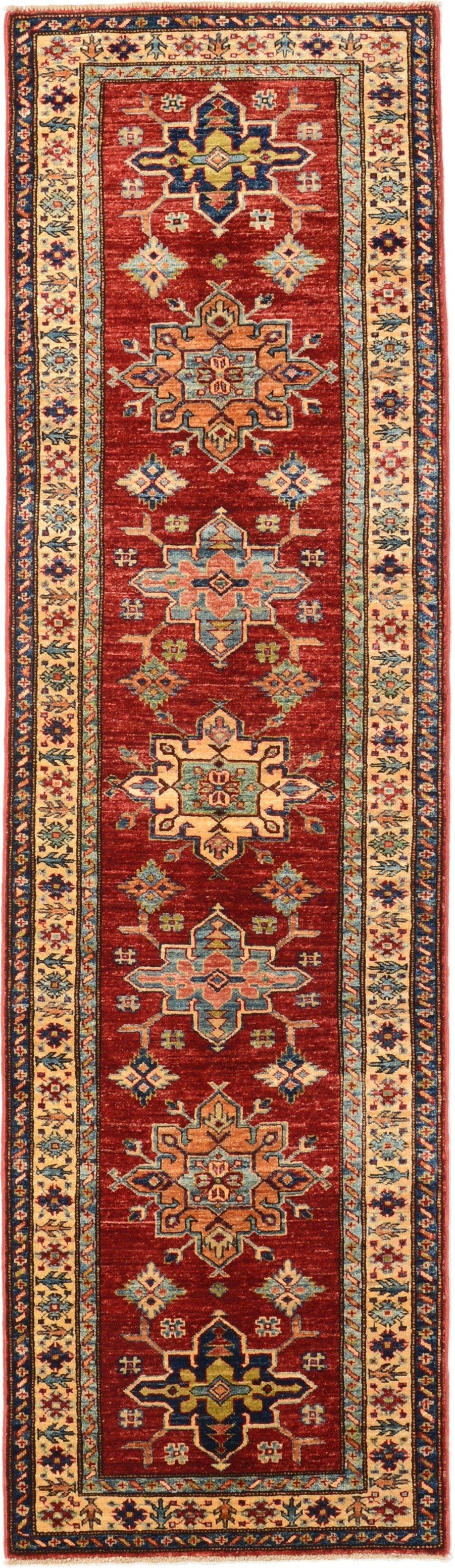Red 2' 8 x 9' 4 Kazak Oriental Runner Rug eSaleRugs