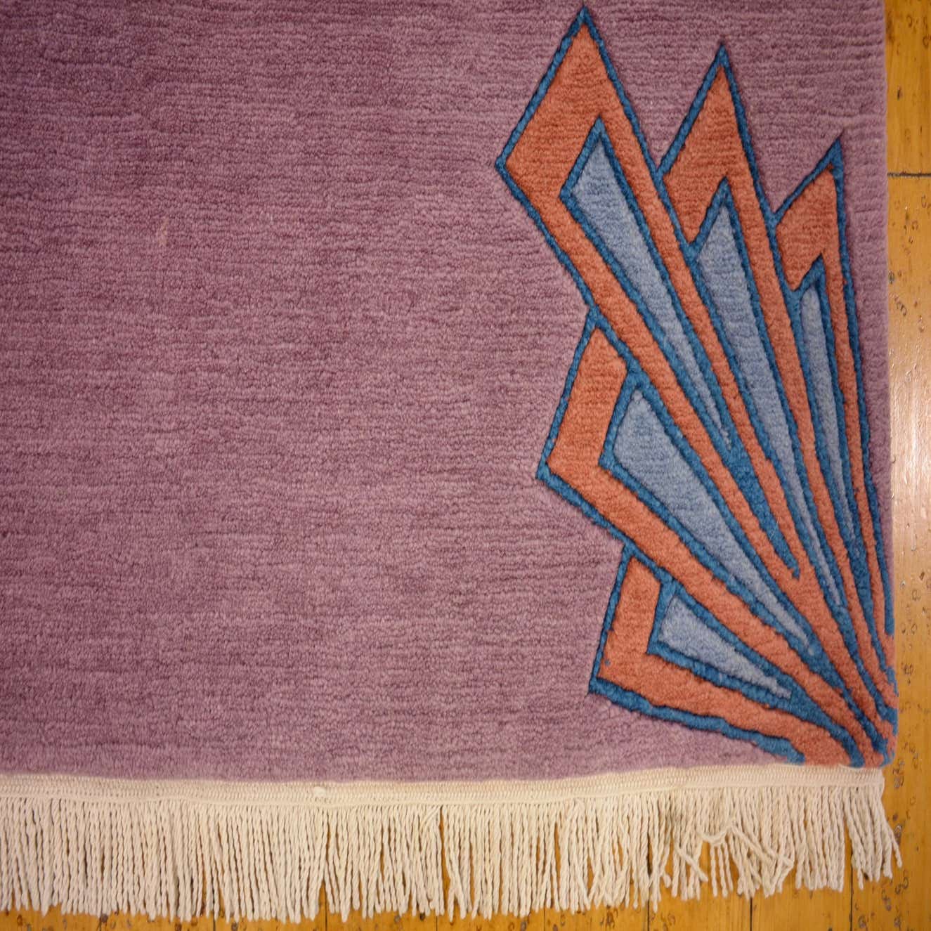 Purple 5' 7 x 8' 2 Hand Knotted Nepal Wool Rug eSaleRugs