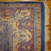 Blue 9' 8 x 13' Hand Knotted Birjand Persian Wool Rug | eSaleRugs