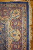 Blue 9' 8 x 13' Hand Knotted Birjand Persian Wool Rug | eSaleRugs