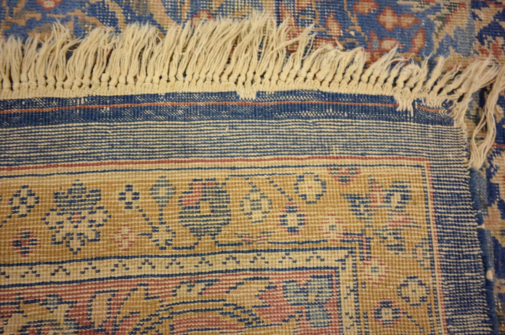 Blue 9' 8 x 13' Hand Knotted Birjand Persian Wool Rug | eSaleRugs