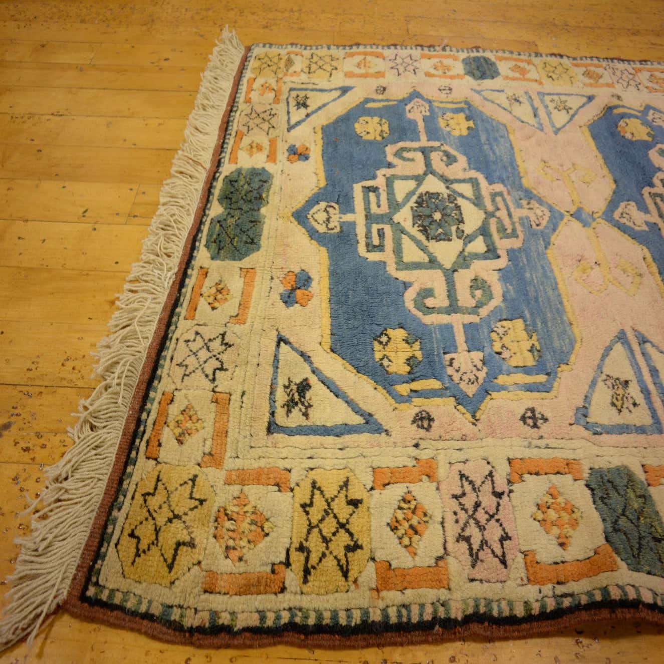 Blue 3' 5 x 5' Kars Rug eSaleRugs
