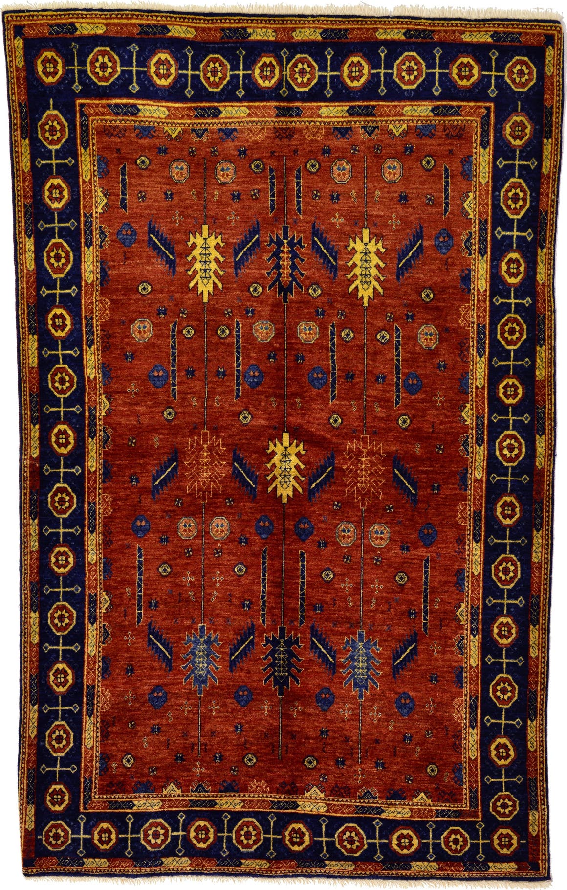 Red 5' 6 x 8' 7 Kashkuli Gabbeh Oriental Rug eSaleRugs