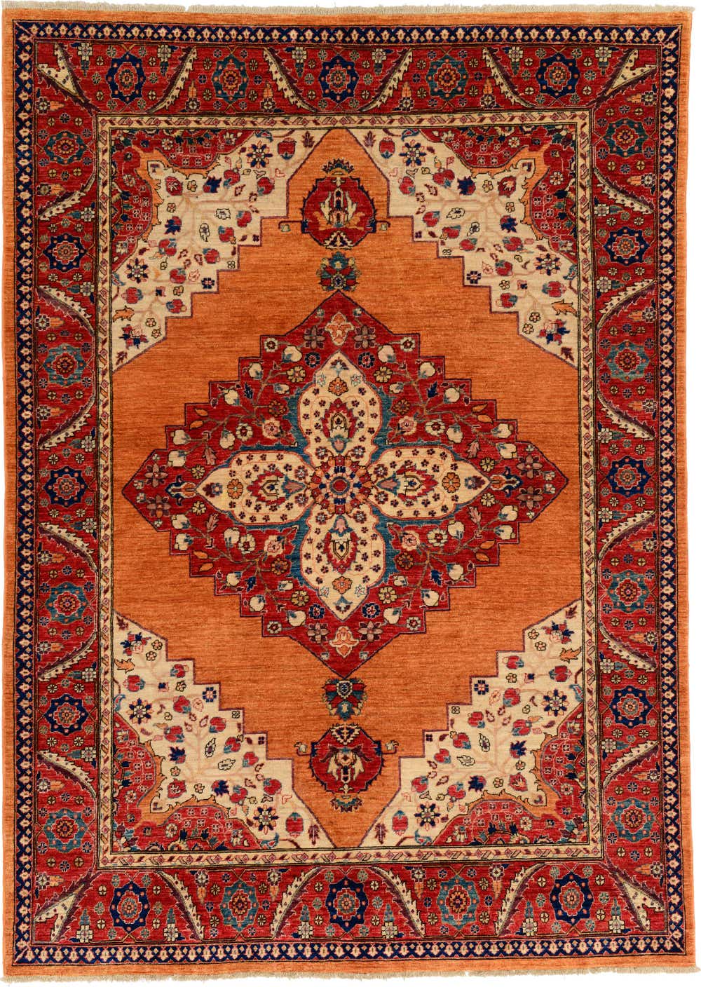 Orange 5' 8 x 8' 4 Hand Knotted Ariana Ziegler Oriental Rug eSaleRugs