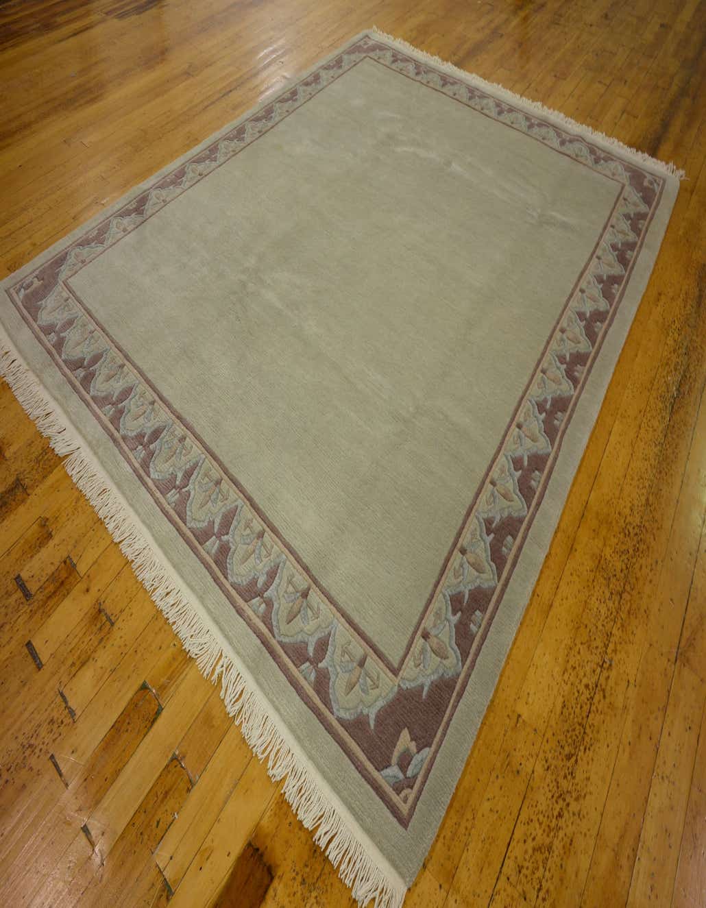 Gray 8' x 9' 11 Hand Knotted Nepal Wool Rug eSaleRugs