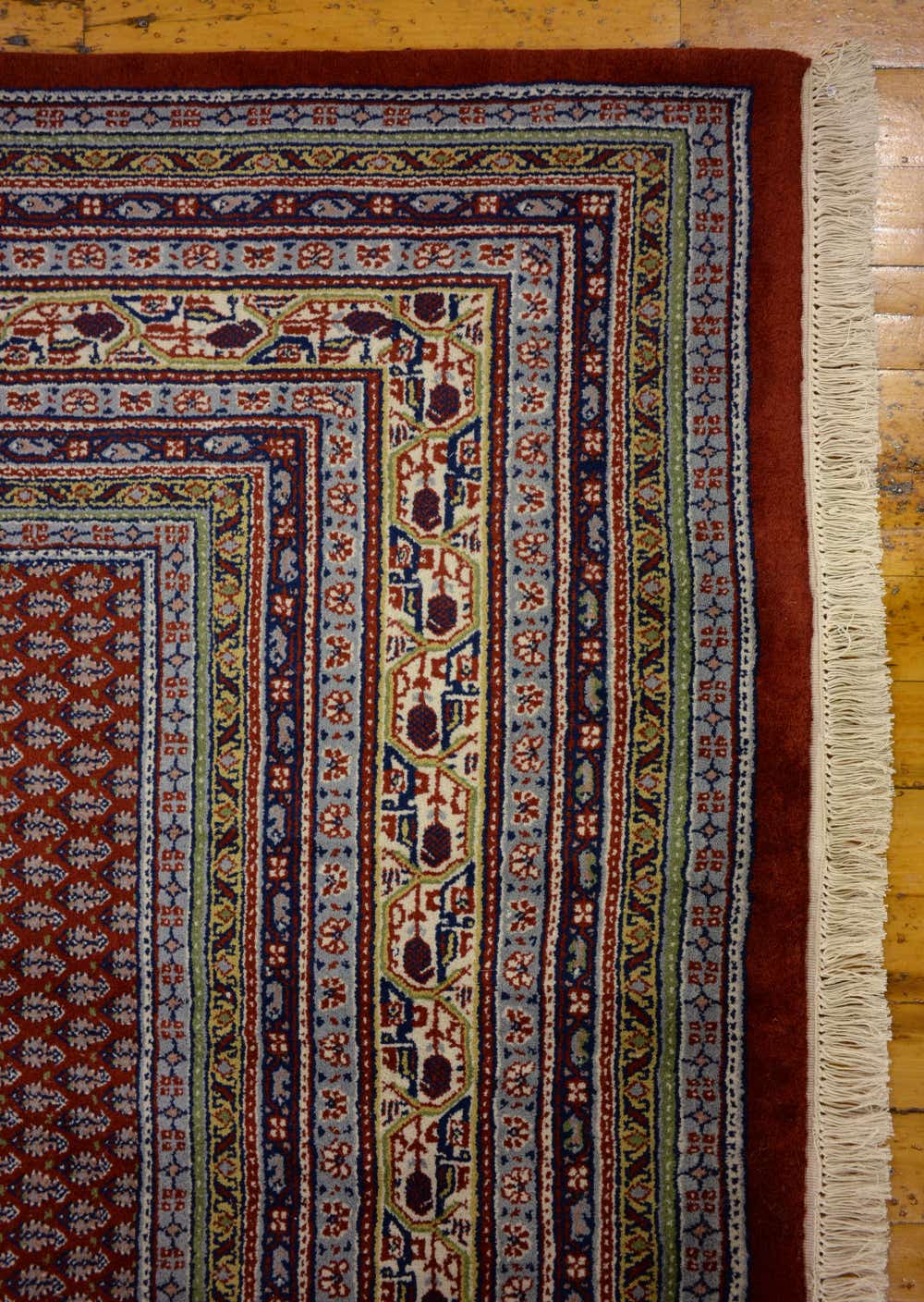 Red 8' 2 x 11' 5 Hand Knotted Mir Oriental Wool Rug eSaleRugs