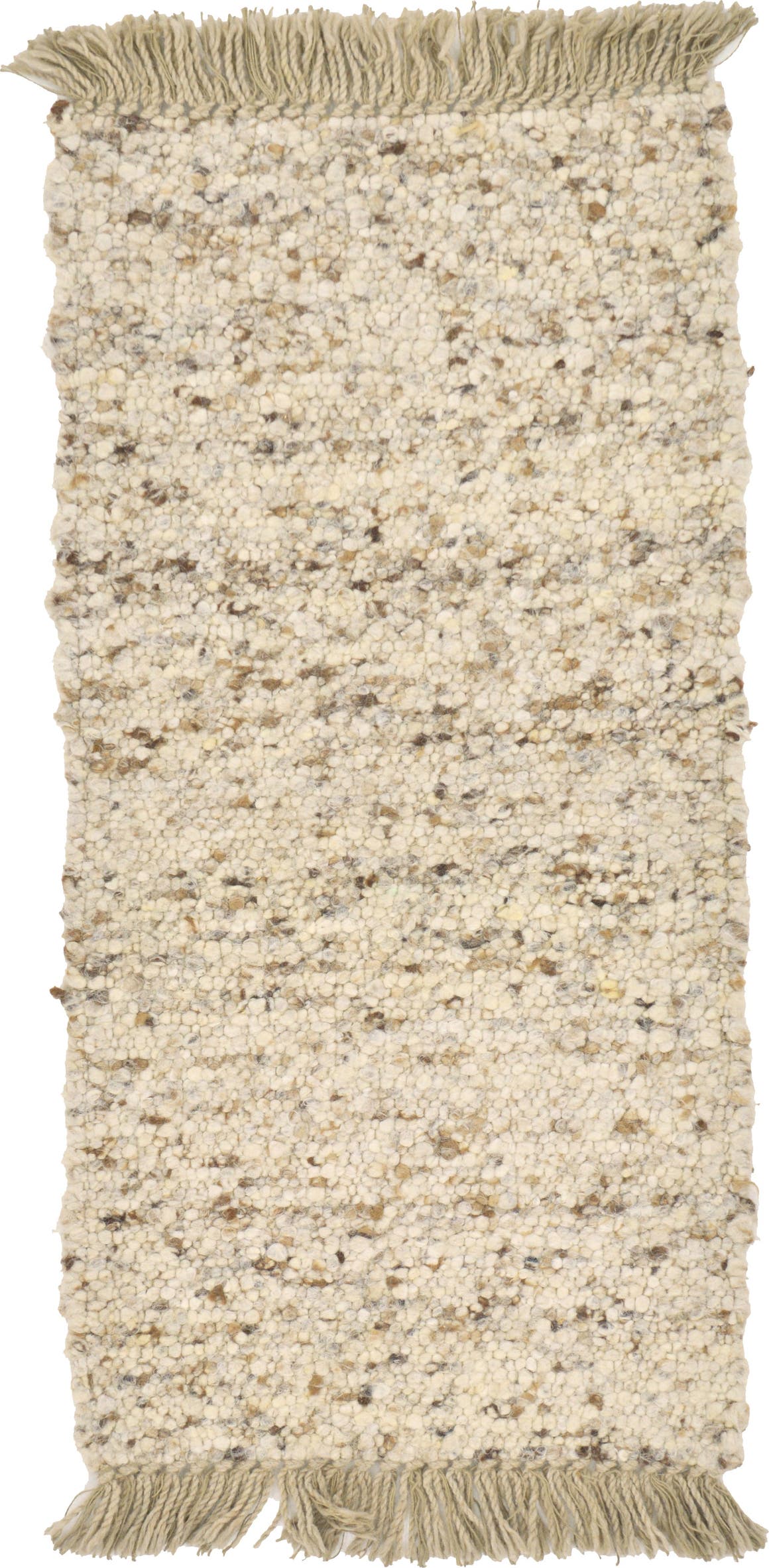 Cream 2' x 4' Kilim Dhurrie Rug eSaleRugs