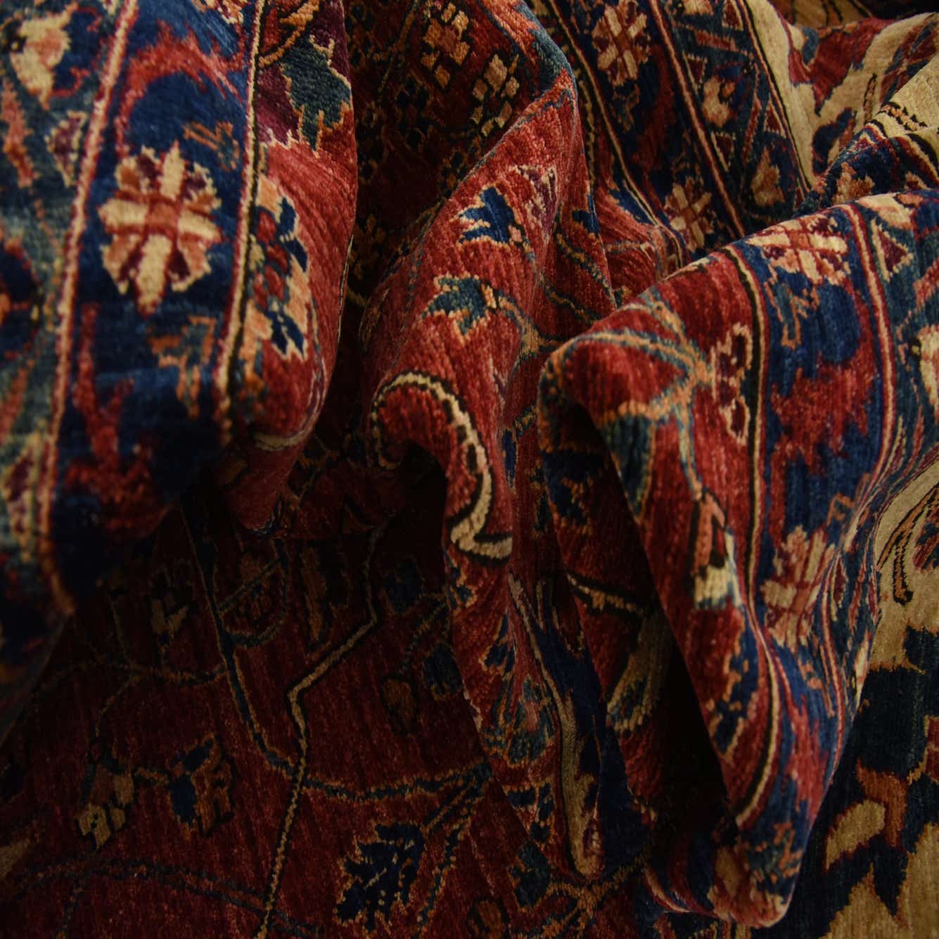 Red 9' 1 x 12' 7 Hand Knotted Ariana Ziegler Oriental Rug eSaleRugs