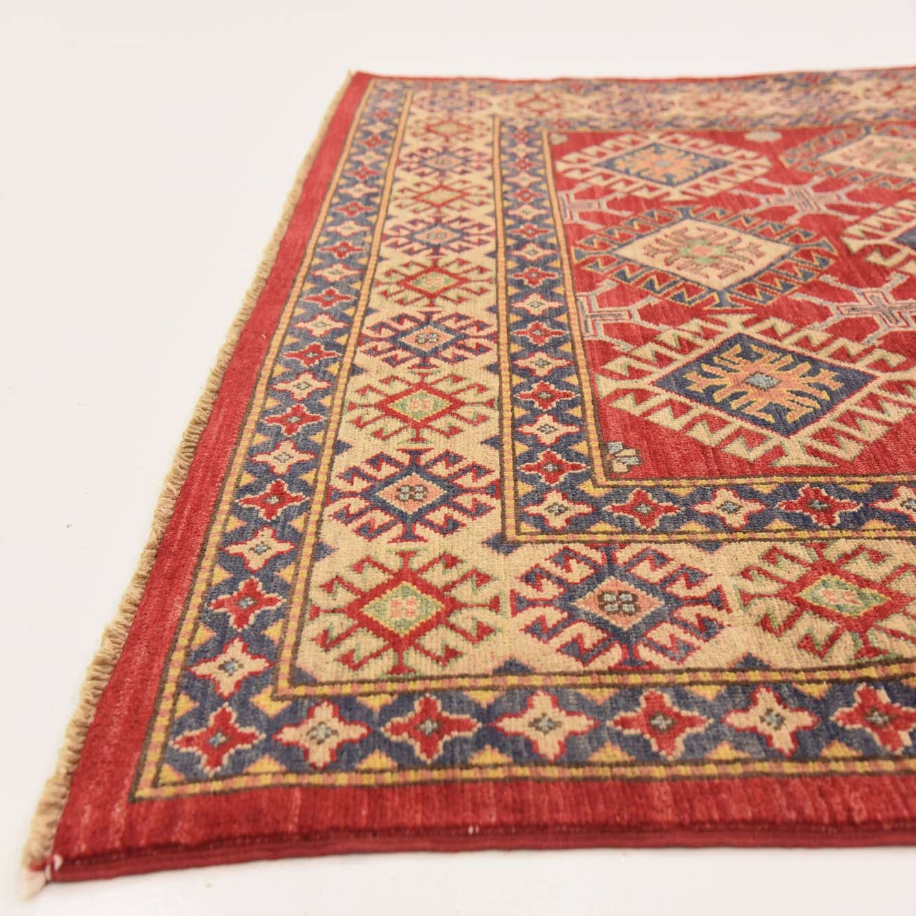 Red 5' 8 x 8' 4 Hand Knotted Kazak Oriental Rug eSaleRugs