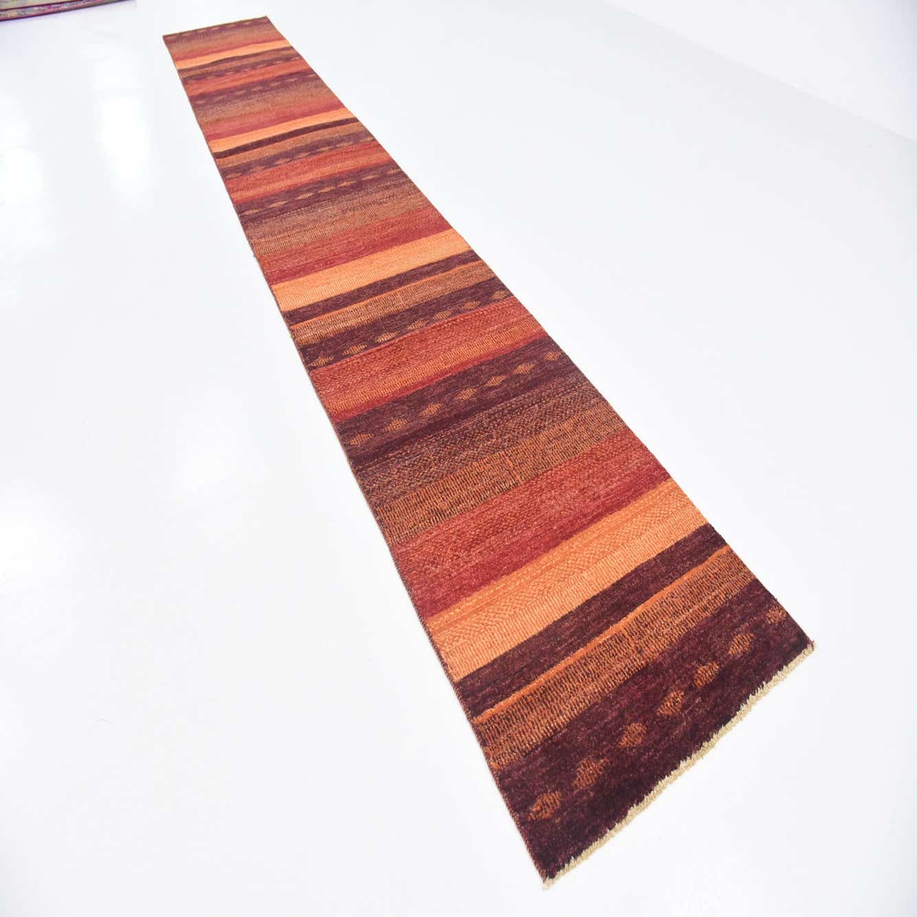 Red 2' 7 x 16' Hand Knotted Modern Ziegler Runner Rug eSaleRugs