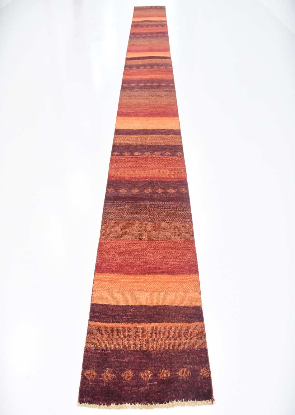 Red 2' 7 x 16' Modern Ziegler Runner Rug eSaleRugs