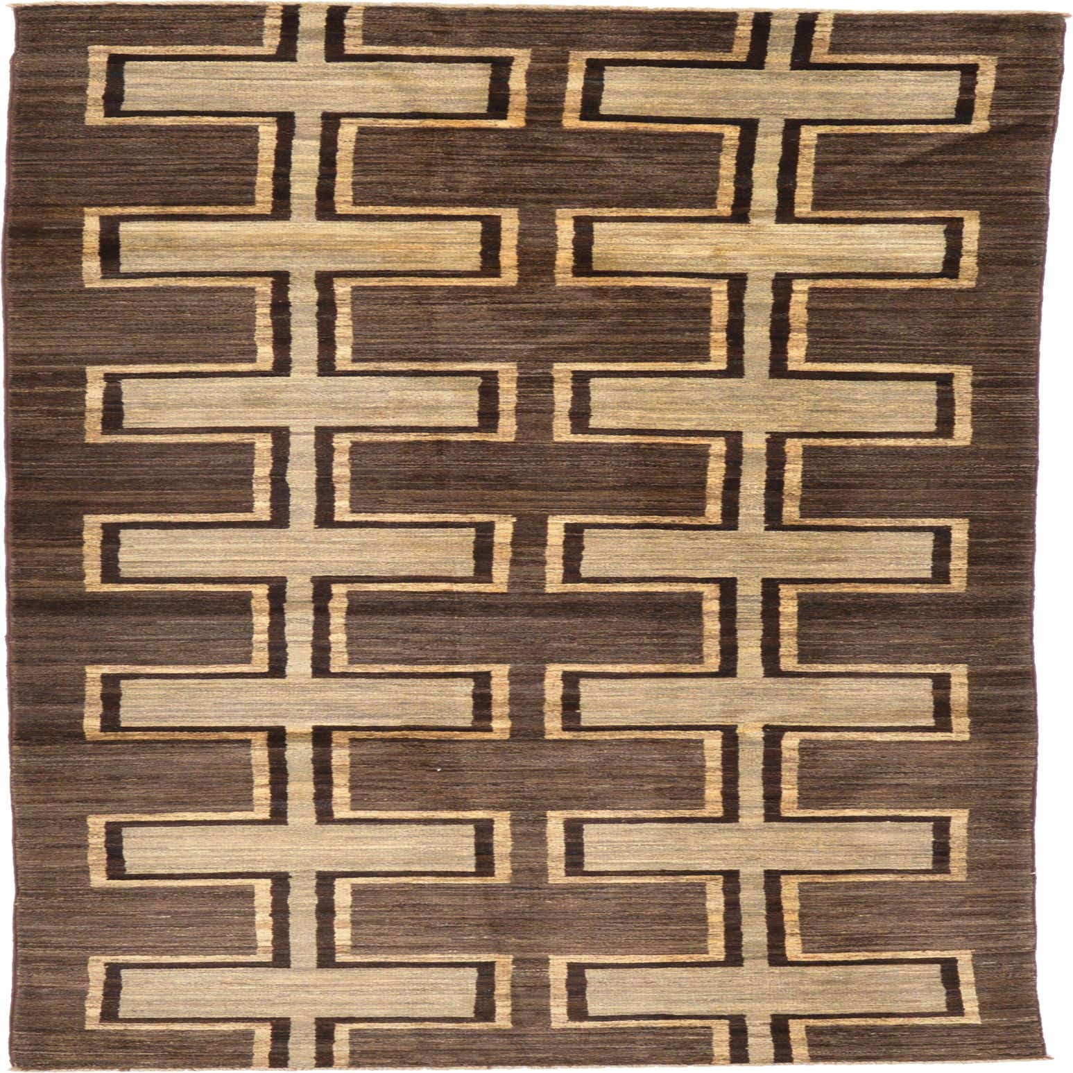 Taupe 3' 4 x 9' 9 Hand Knotted Modern Ziegler Runner Rug eSaleRugs