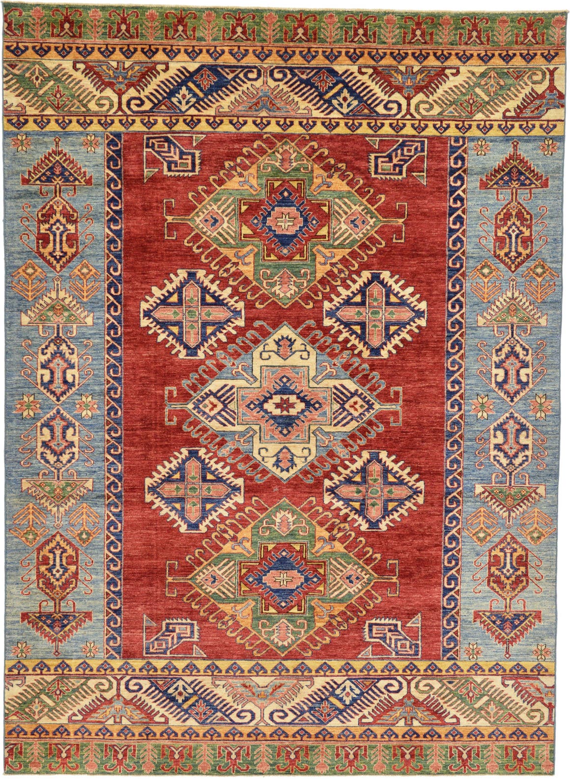 Red 7' 4 x 10' Hand Knotted Kazak Oriental Rug eSaleRugs