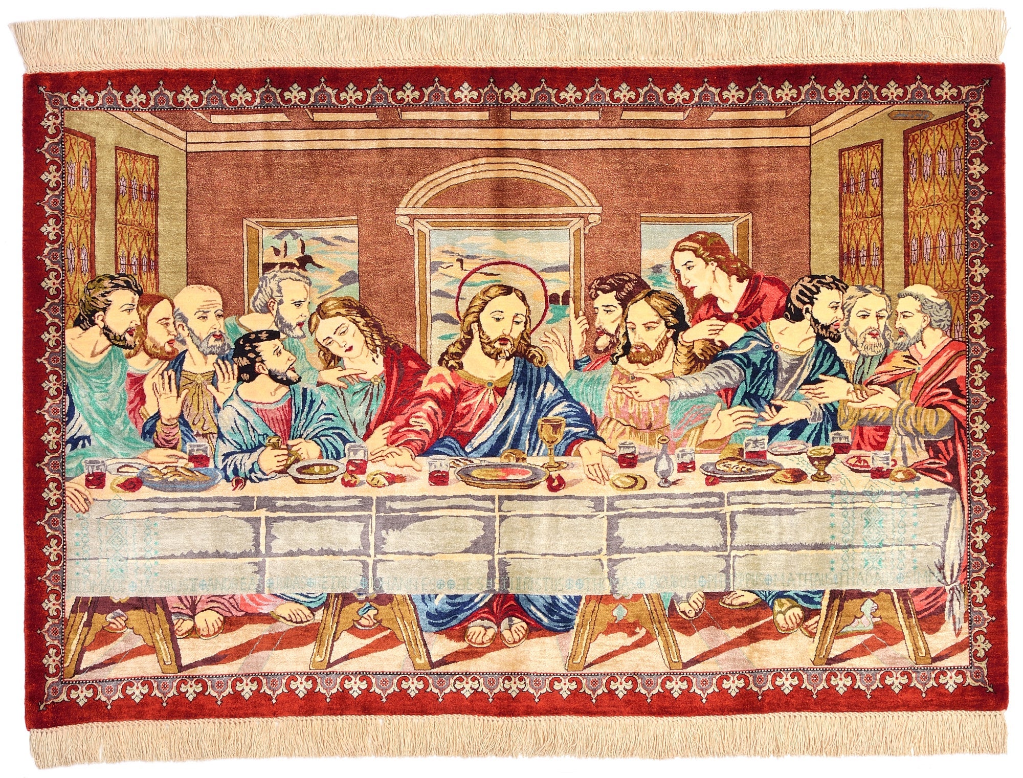 80cm x 117cm Qom Persian Rug