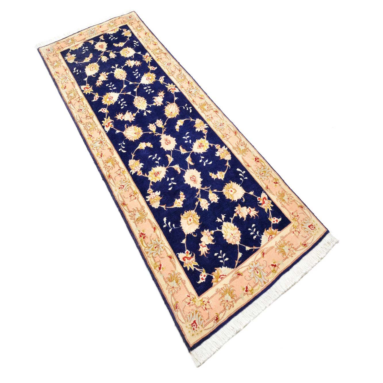 Navy Blue 2' 7 x 6' 9 Tabriz Persian Runner Rug eSaleRugs