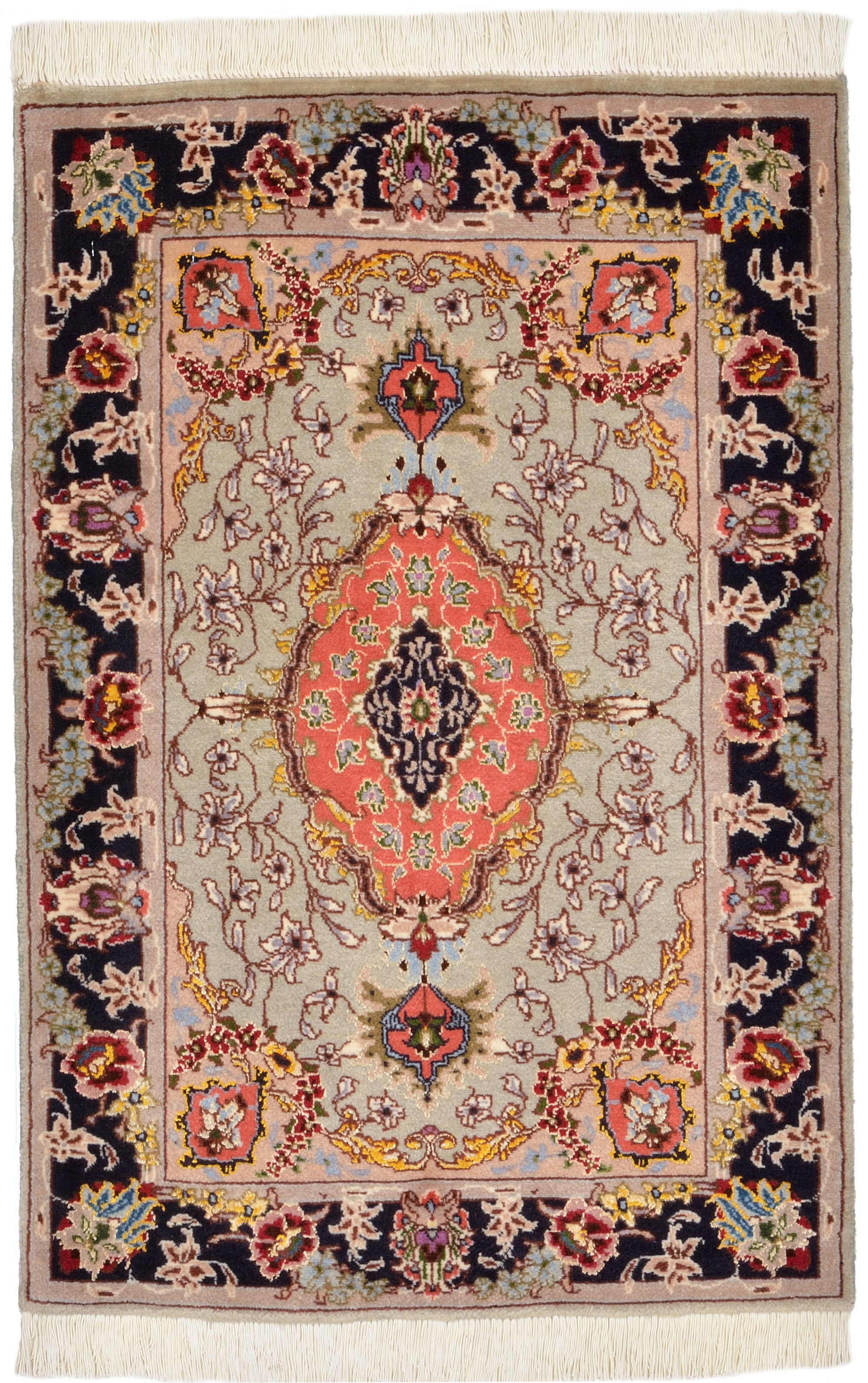 60cm x 90cm Tabriz Persian Rug
