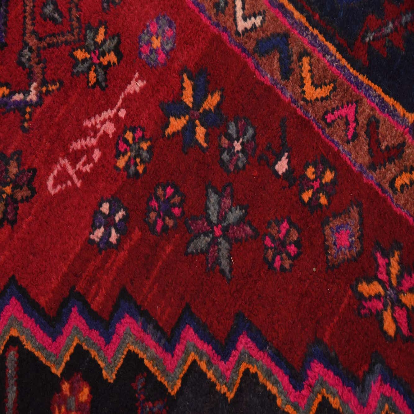 Red 5' 10 x 9' 10 Hand Knotted Hamedan Persian Wool Rug eSaleRugs