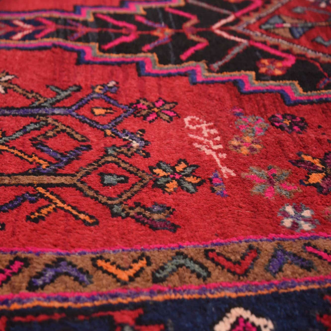 Red 5' 10 x 9' 10 Hamedan Persian Rug eSaleRugs
