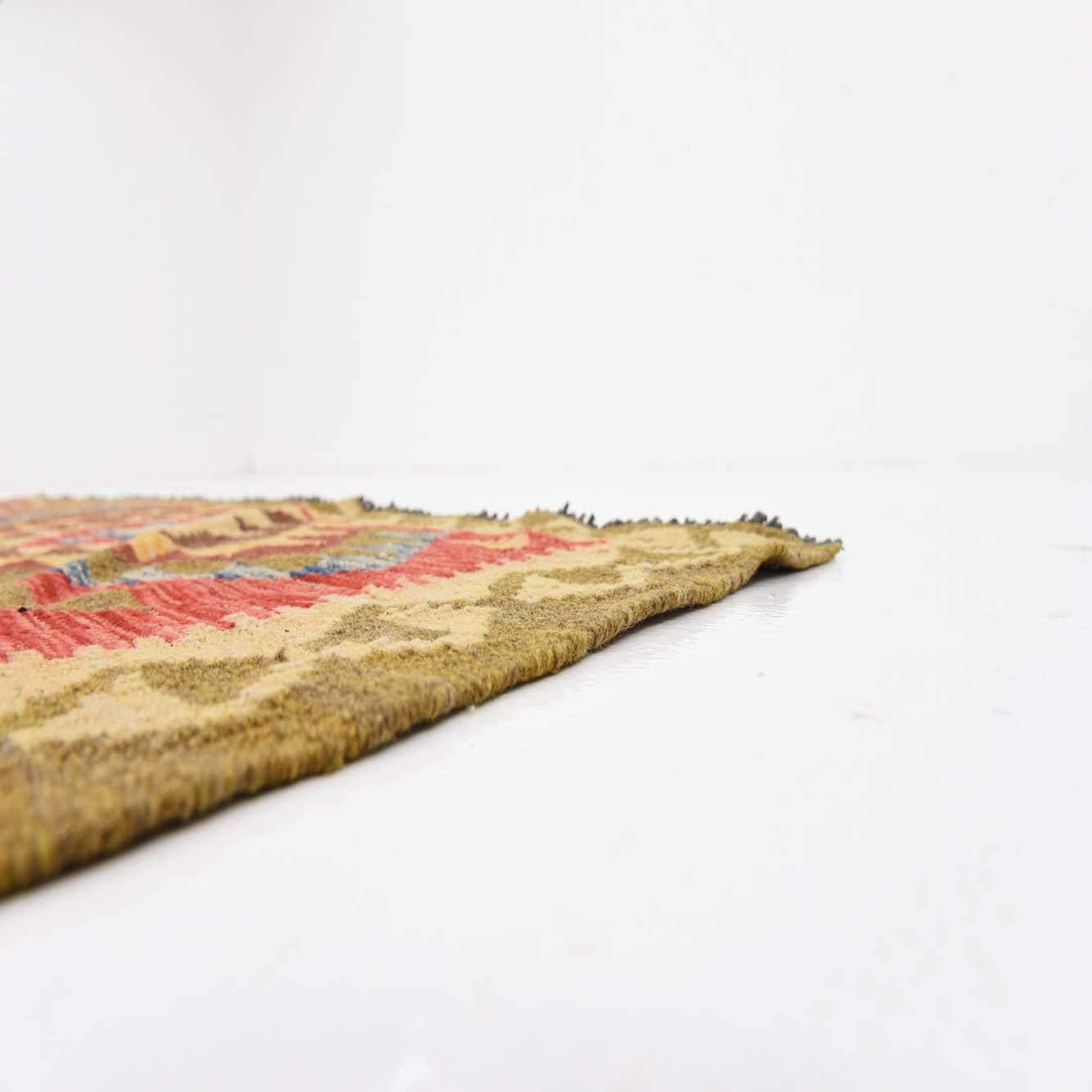 Cream 5' 2 x 8' Hand Woven Kilim Maymana Wool Rug eSaleRugs