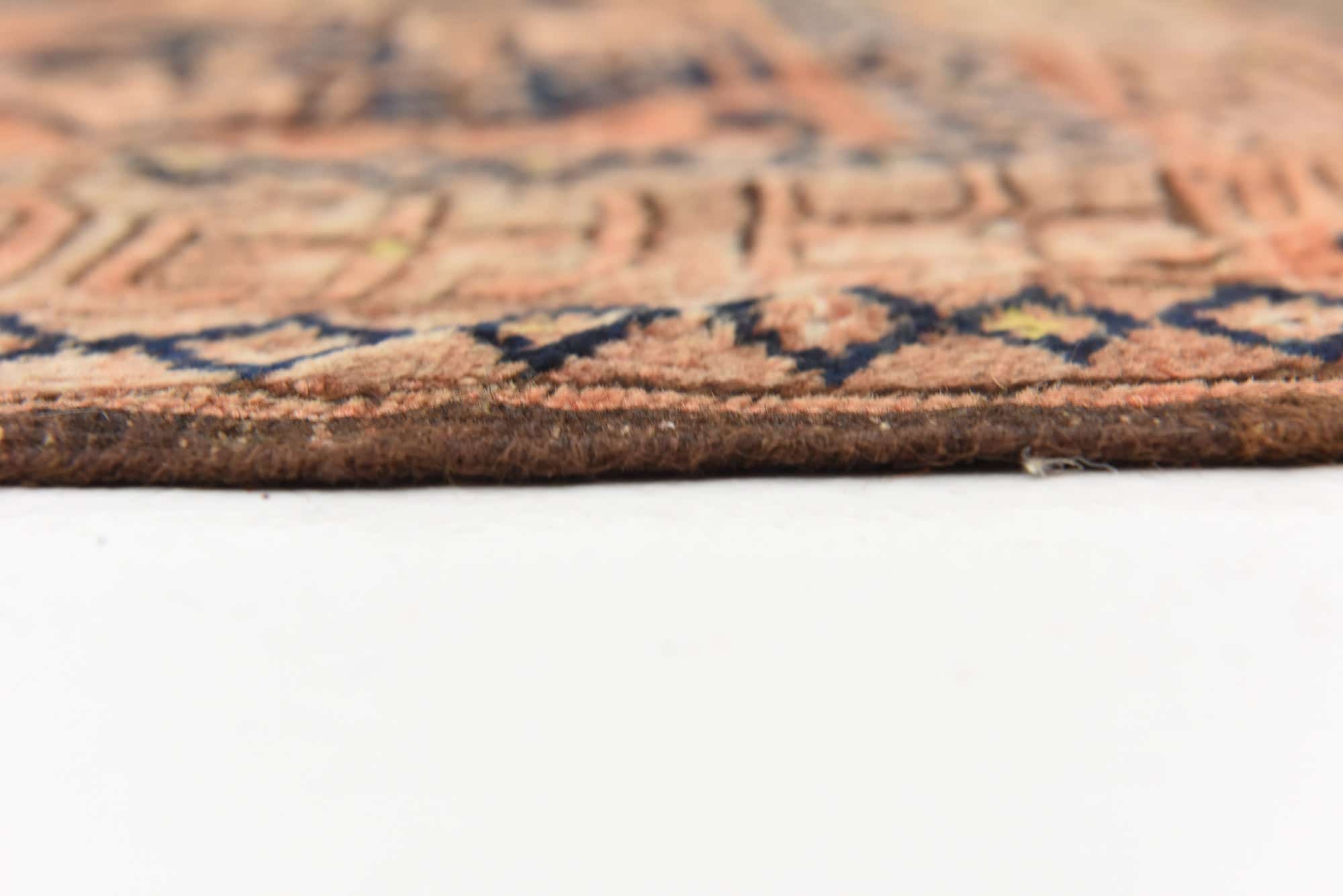 Rust Red 6' 11 x 9' 5 Hand Knotted Afghan Akhche Oriental Wool Rug ...