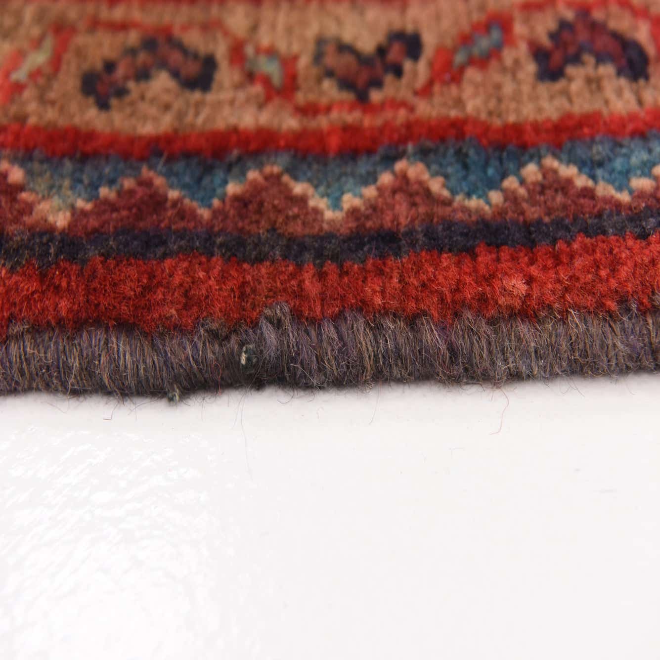 Red 4' x 12' 3 Hand Knotted Viss Persian Wool Runner Rug eSaleRugs