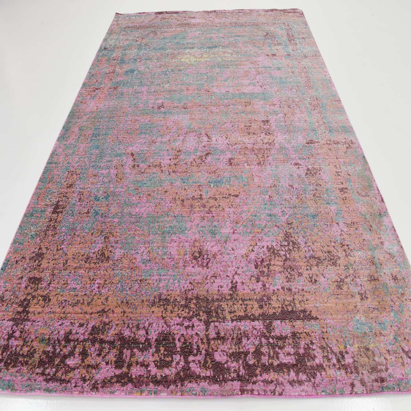 Pink 7' 2 x 9' 6 Aqua Rug eSaleRugs