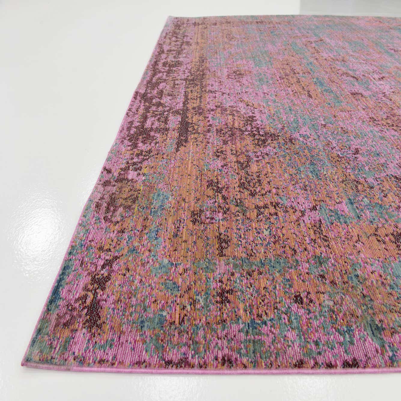 Pink 7' 2 x 9' 6 Aqua Rug eSaleRugs