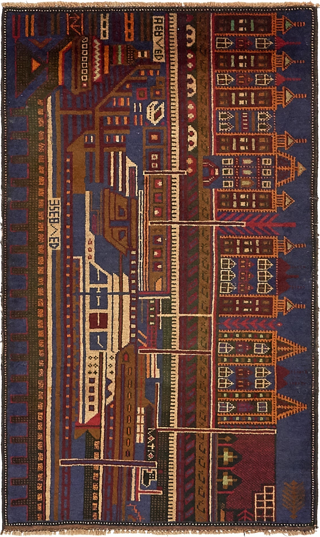 90cm x 152cm Balouch Persian Rug