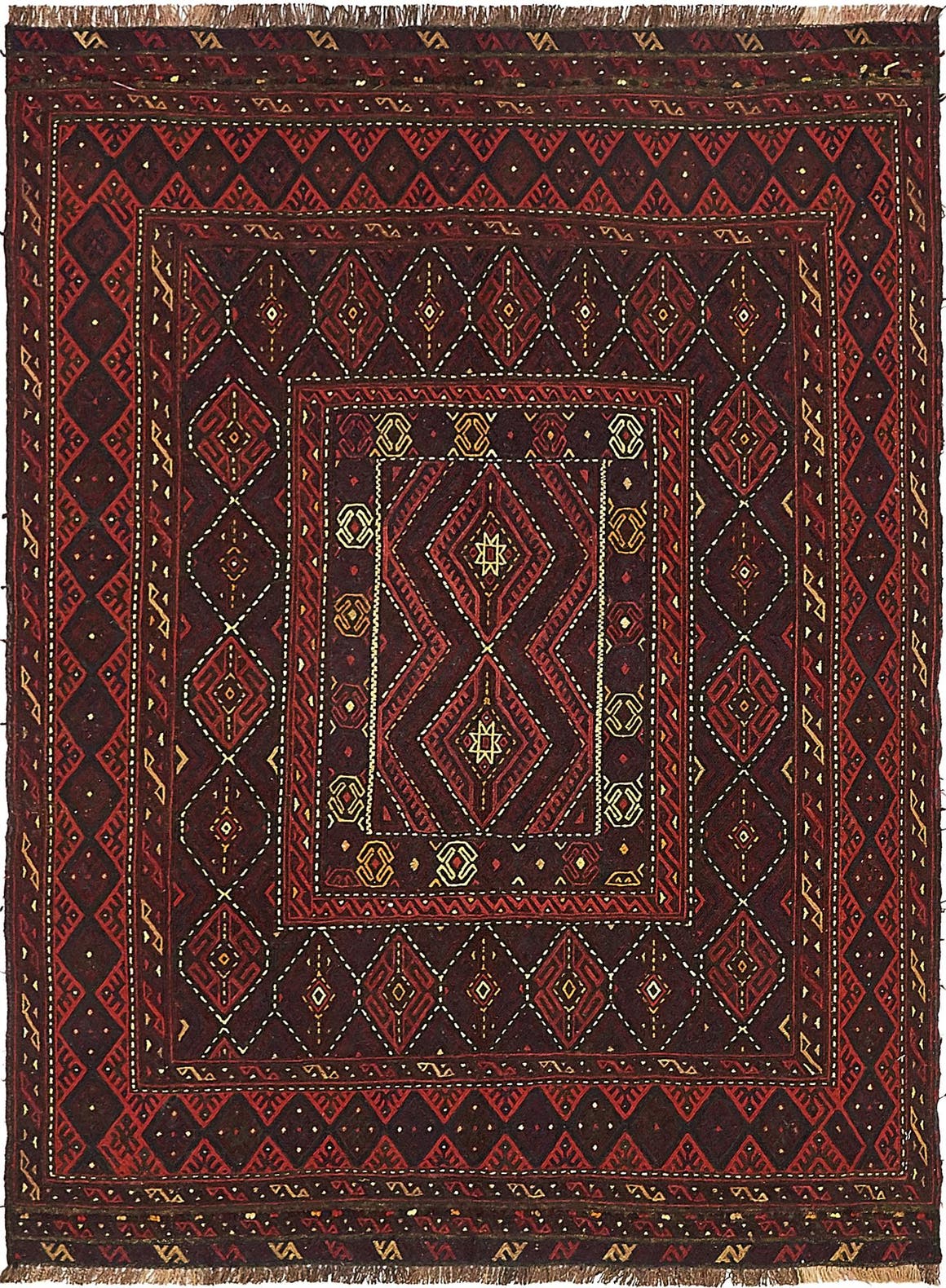 Red 127cm X 170cm Sumak Rug Irugs Singapore