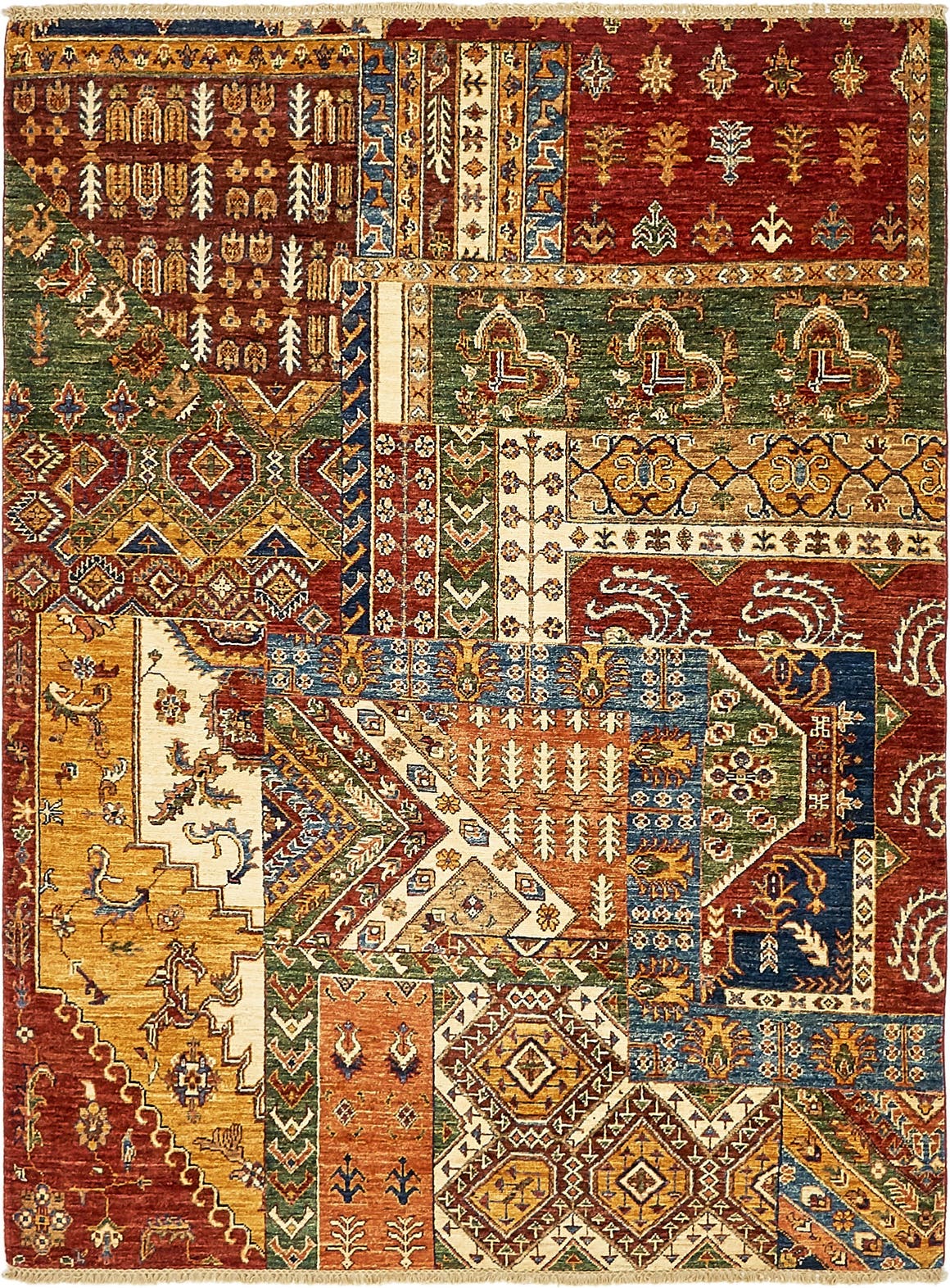 Multicolor 5' x 6' 6 Hand Knotted Ariana Ziegler Rug eSaleRugs