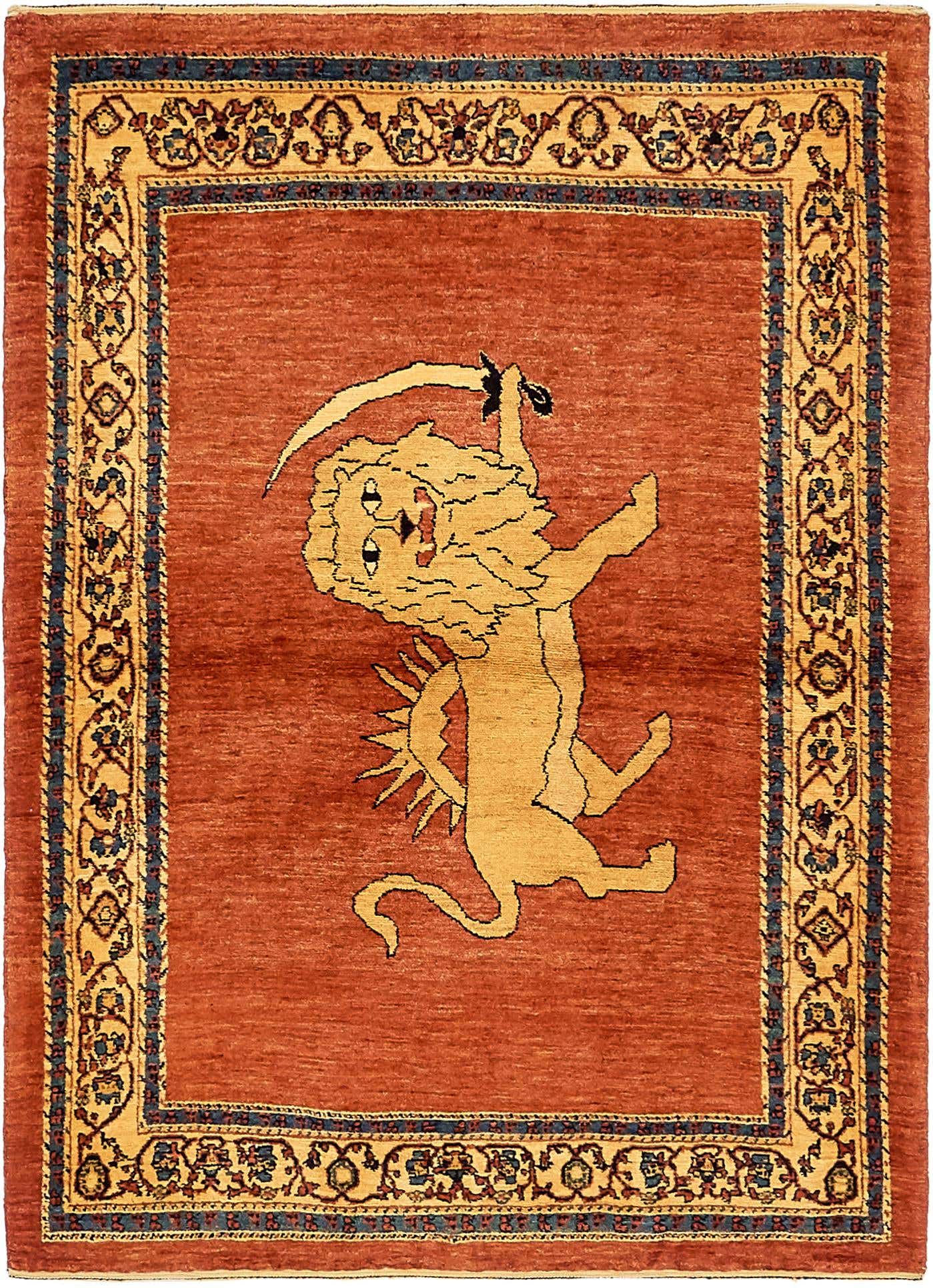 Rug with animals and meaning of the symbolism