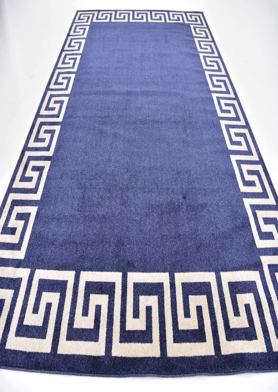 Navy Blue 275cm x 365cm Greek Key Rug AU Rugs