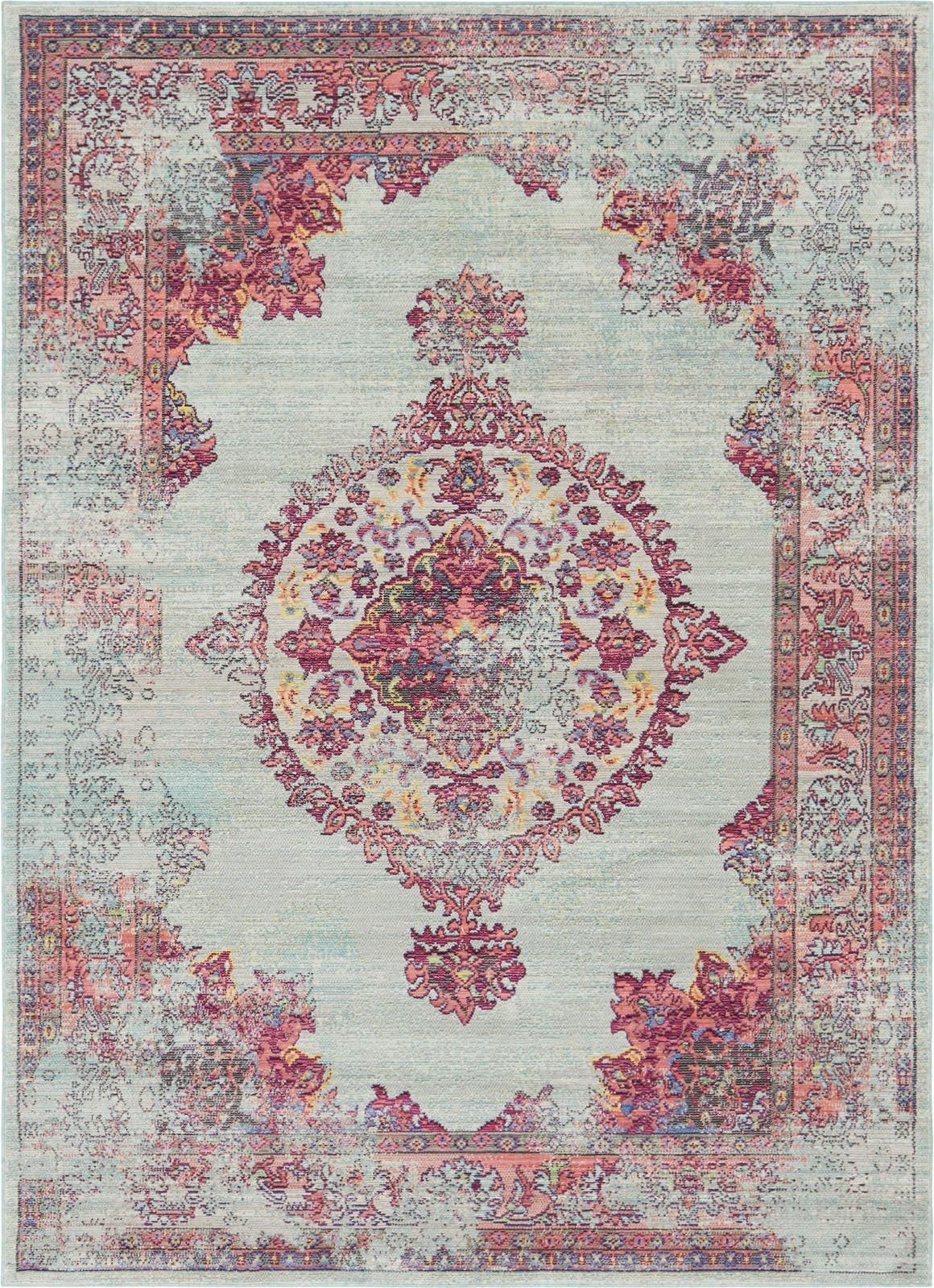 Light Blue 5' 3 x 7' 4 Aqua Rug eSaleRugs