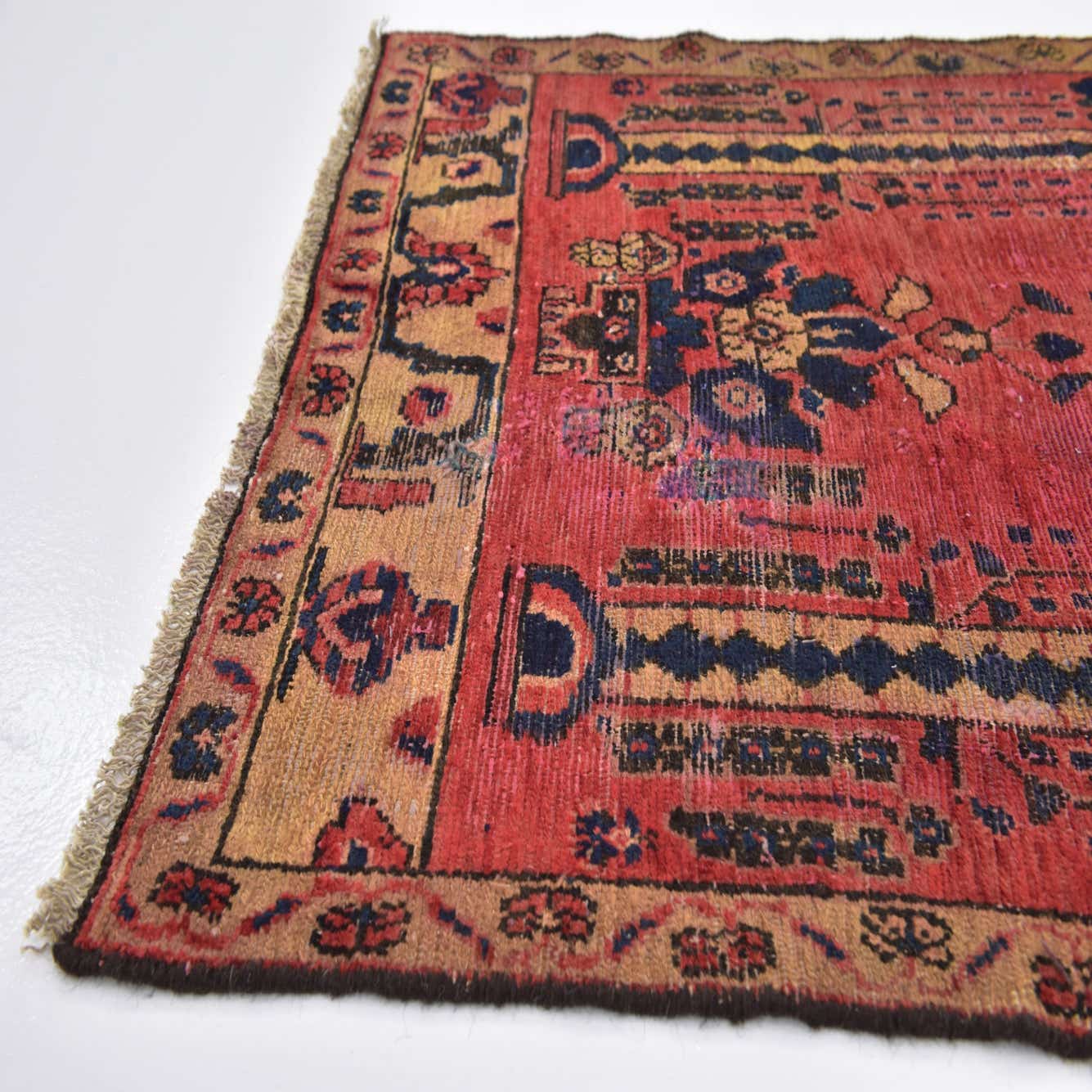 Red 2' 10 x 6' Hand Knotted Aran Persian Wool Runner Rug | eSaleRugs