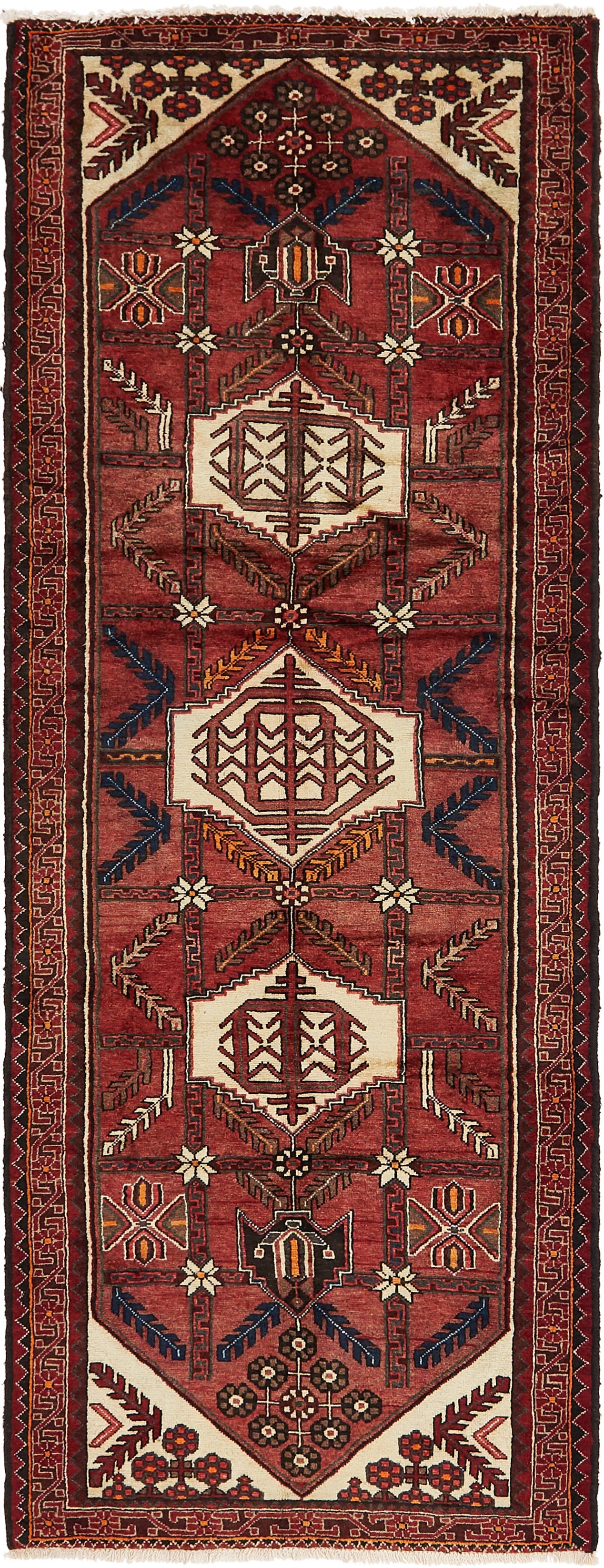 107cm x 292cm Hamedan Persian Runner ...