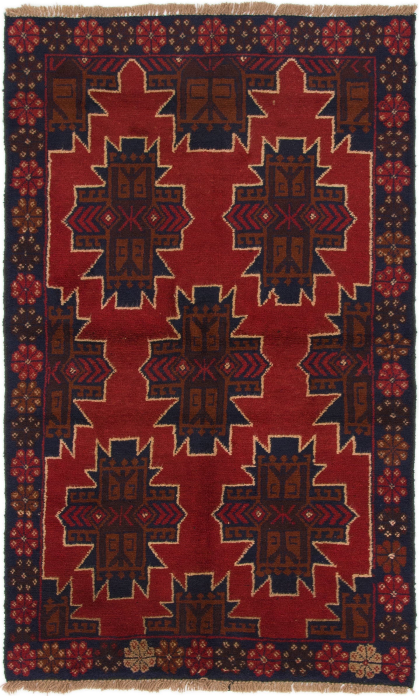 110cm x 183cm Balouch Persian Rug