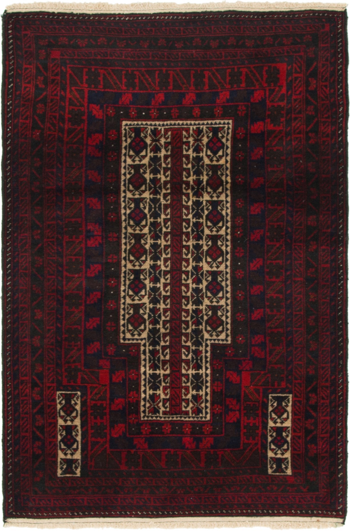 90cm x 140cm Balouch Persian Rug