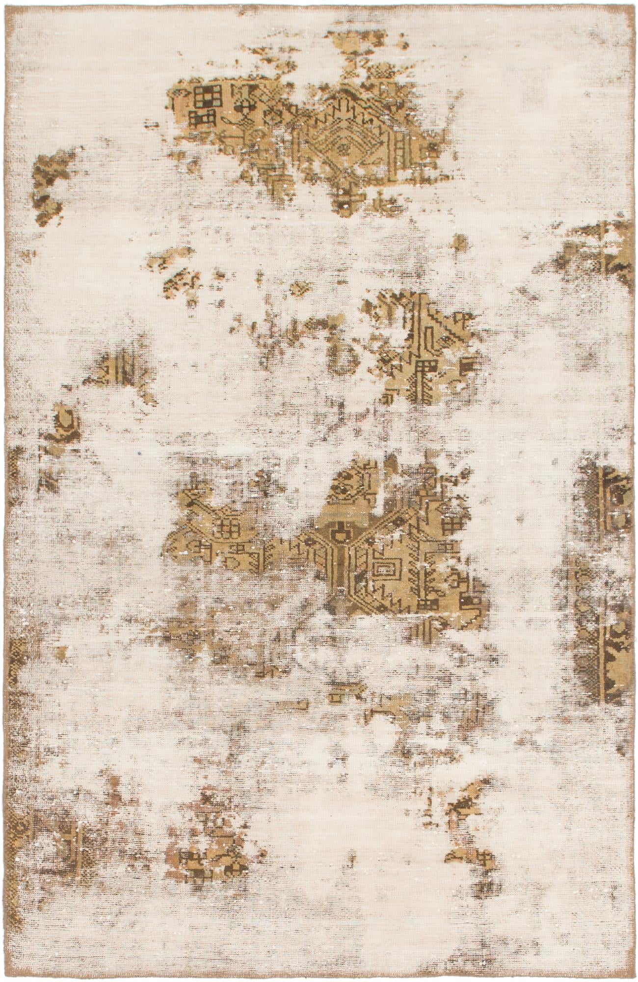 140cm x 213cm Ultra Vintage Persian Rug