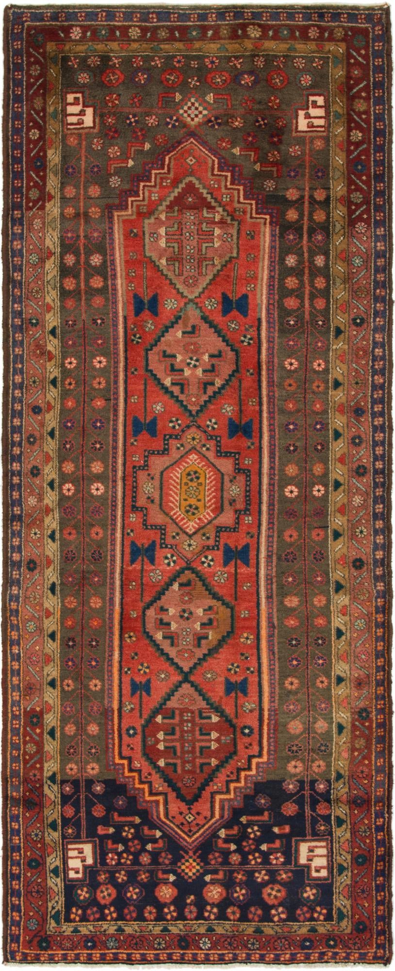 112cm x 290cm Hamedan Persian Runner ...