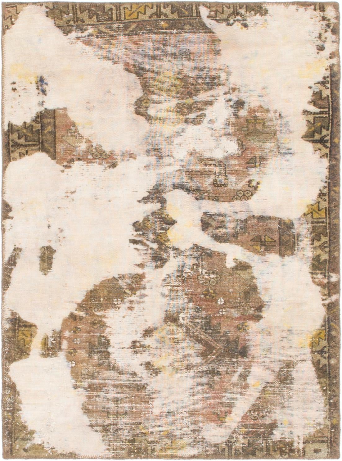 90cm x 132cm Ultra Vintage Persian Rug