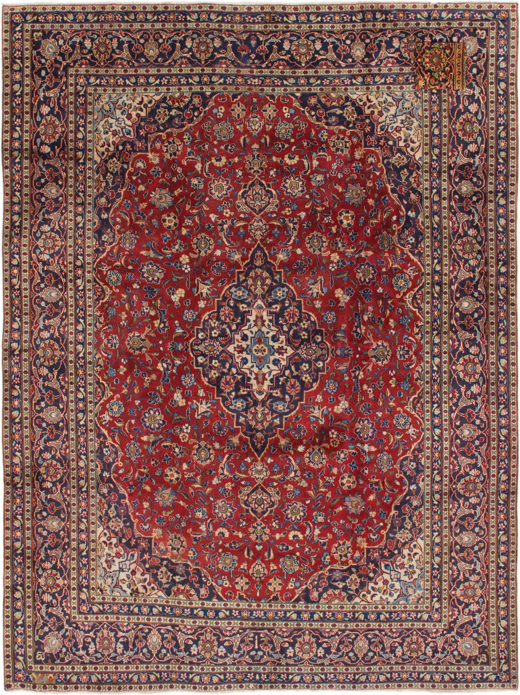 285cm x 375cm Kashan Persian Rug