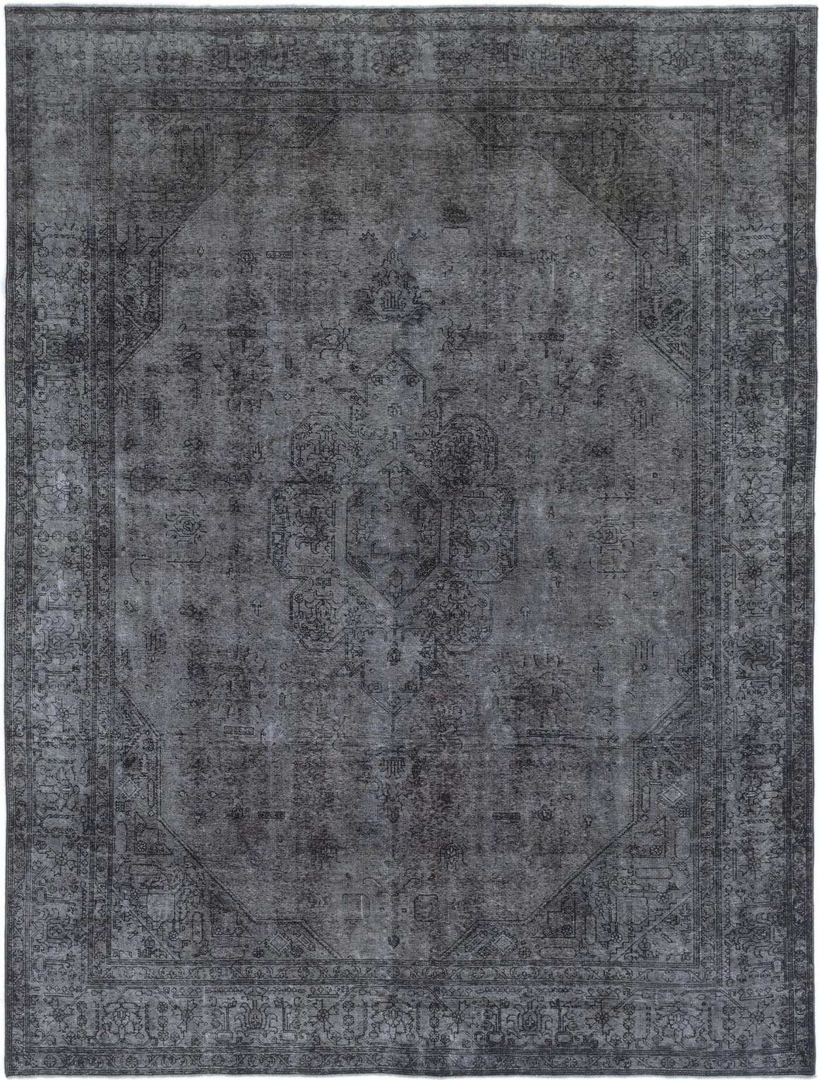 Dark Gray 9' 7 x 12' 6 Ultra Vintage Persian Rug eSaleRugs