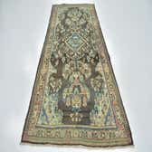 132cm x 300cm Hamedan Persian Runner Rug thumbnail